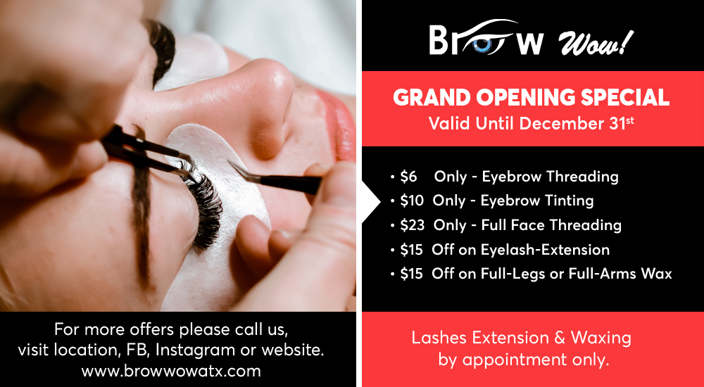 Brow Arch Threading and Lashes
